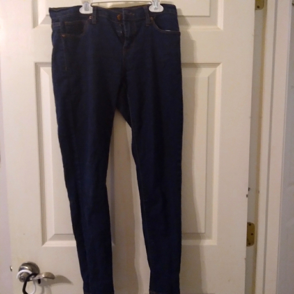 Dark denim skinny jeans